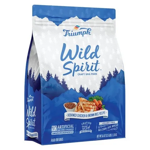 3.5 Lb Triumph Wild Spirit Deboned Chicken & Brown Rice - Dog/Cat Supplements